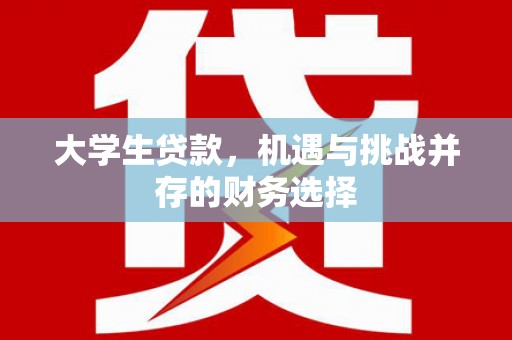 麻江大学生贷款，机遇与挑战并存的财务选择