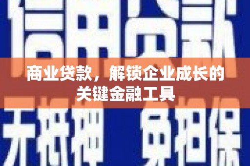 麻江商业贷款，解锁企业成长的关键金融工具