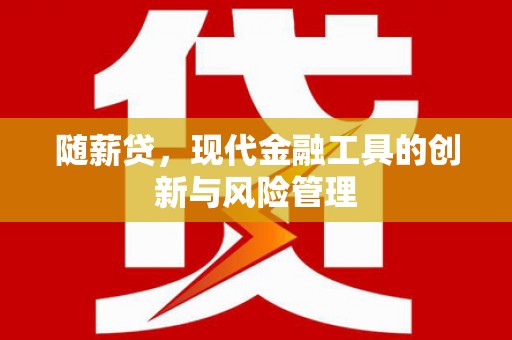 麻江随薪贷，现代金融工具的创新与风险管理