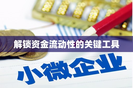 麻江解锁资金流动性的关键工具