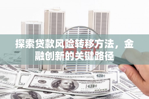 麻江探索贷款风险转移方法，金融创新的关键路径