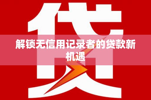 麻江解锁无信用记录者的贷款新机遇