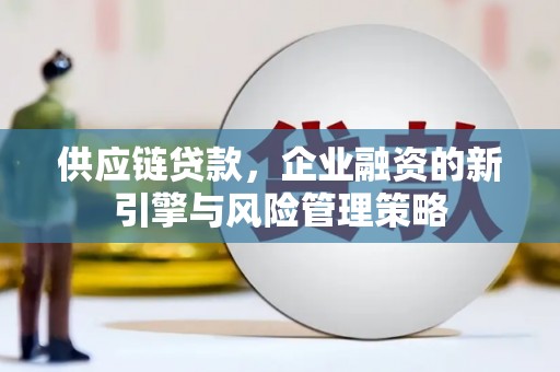 麻江供应链贷款，企业融资的新引擎与风险管理策略