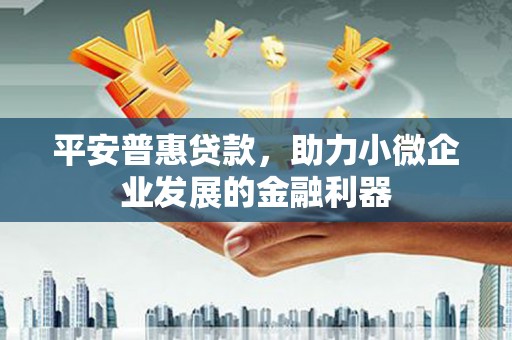 麻江平安普惠贷款，助力小微企业发展的金融利器
