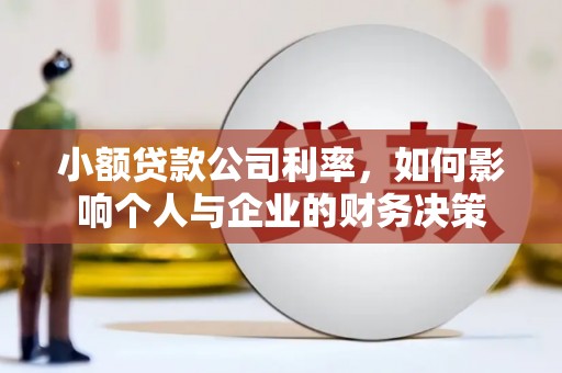 麻江小额贷款公司利率，如何影响个人与企业的财务决策