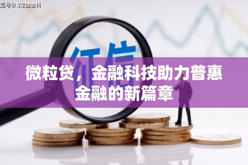 麻江微粒贷，金融科技助力普惠金融的新篇章