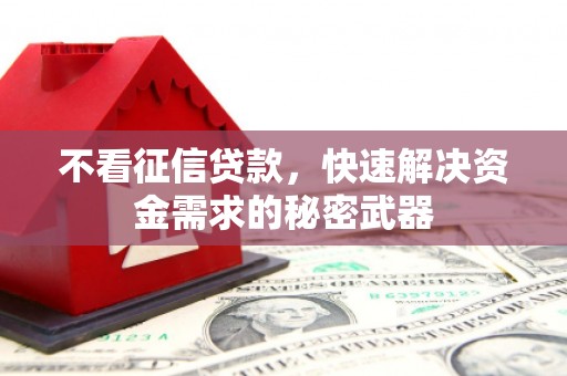 麻江不看征信贷款，快速解决资金需求的秘密武器