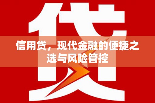 麻江信用贷，现代金融的便捷之选与风险管控