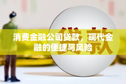 麻江消费金融公司贷款，现代金融的便捷与风险