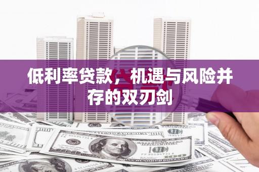 麻江低利率贷款，机遇与风险并存的双刃剑