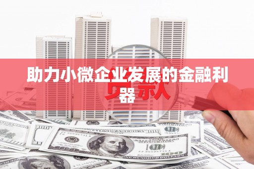 麻江助力小微企业发展的金融利器