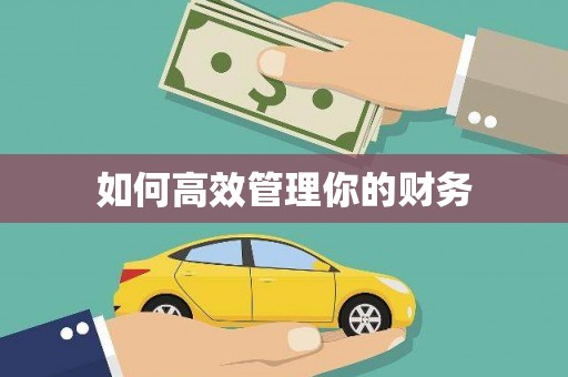麻江如何高效管理你的财务
