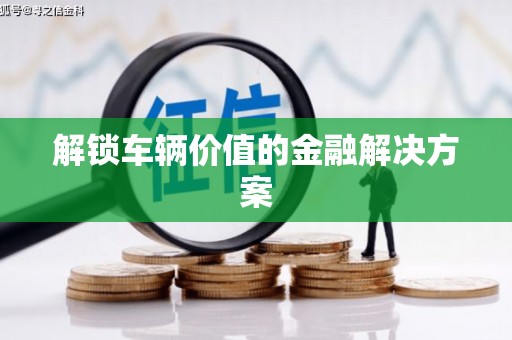 麻江解锁车辆价值的金融解决方案