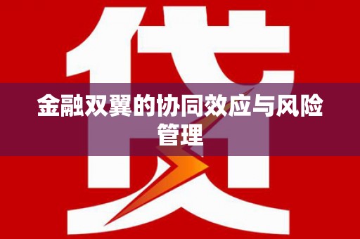 麻江金融双翼的协同效应与风险管理