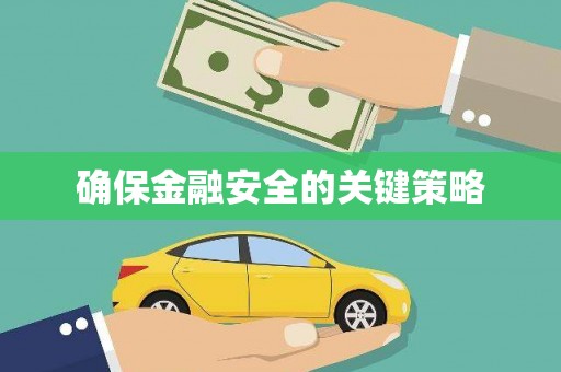 麻江确保金融安全的关键策略